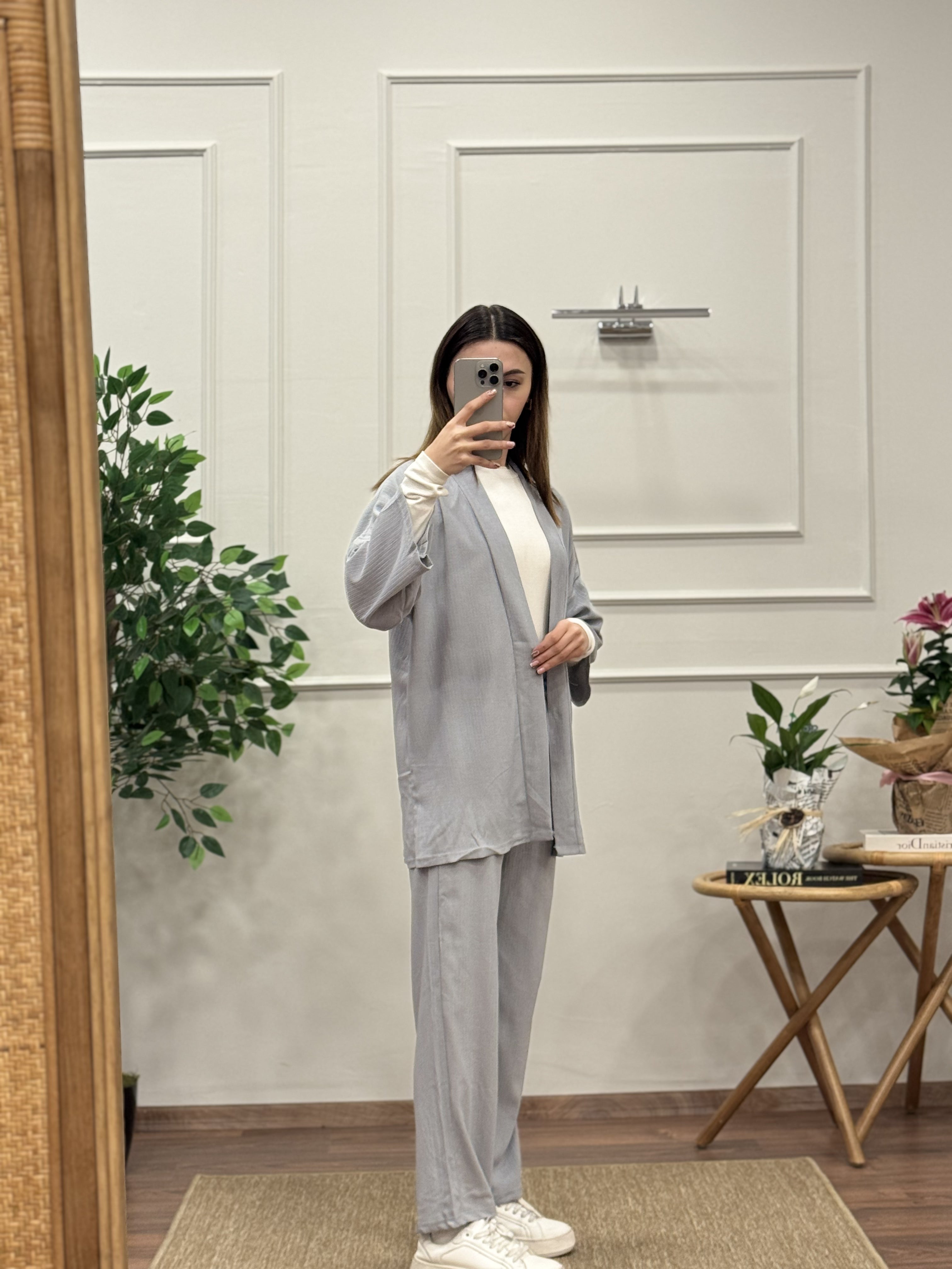 Bürümcük Kumaş Kimono Takım