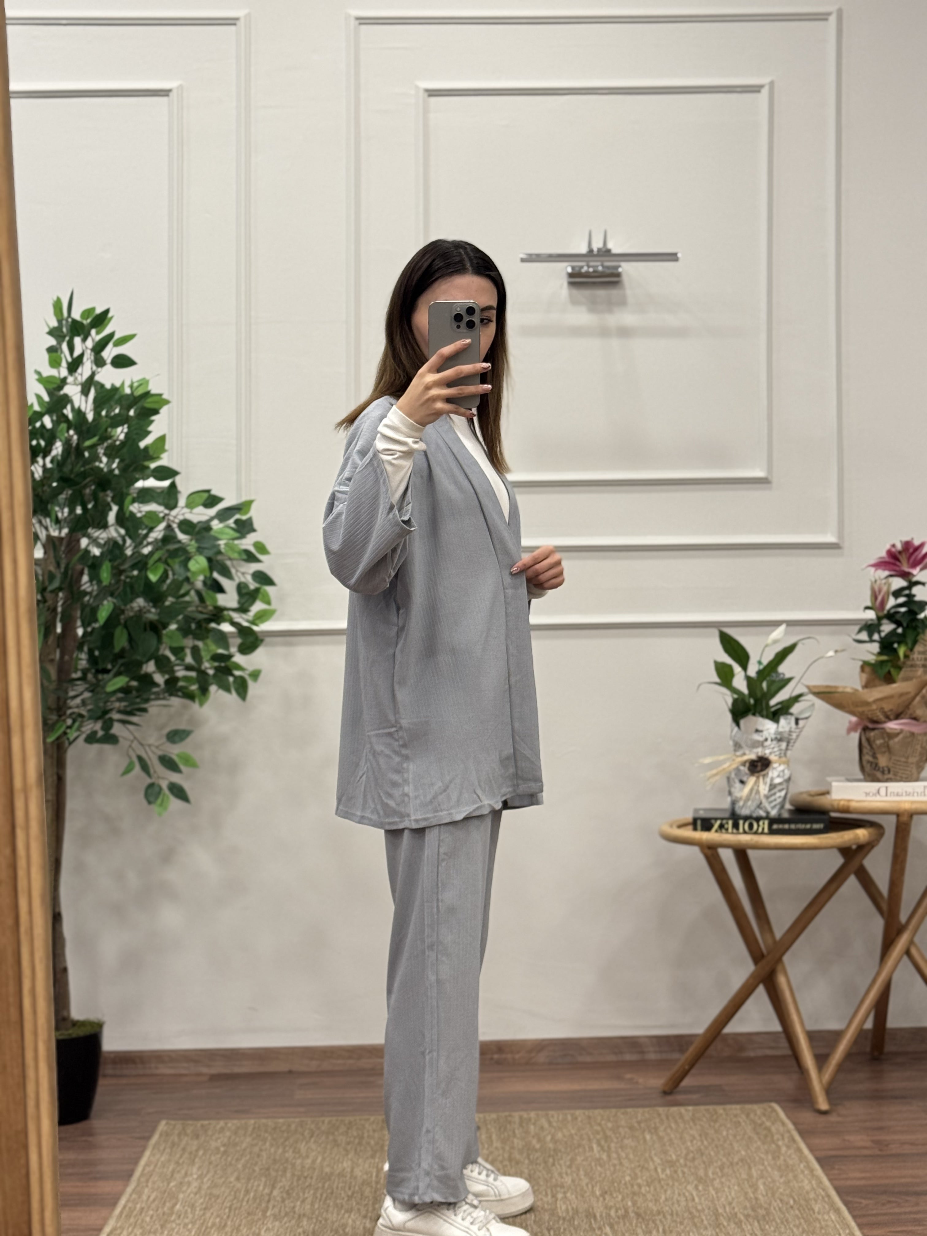 Bürümcük Kumaş Kimono Takım