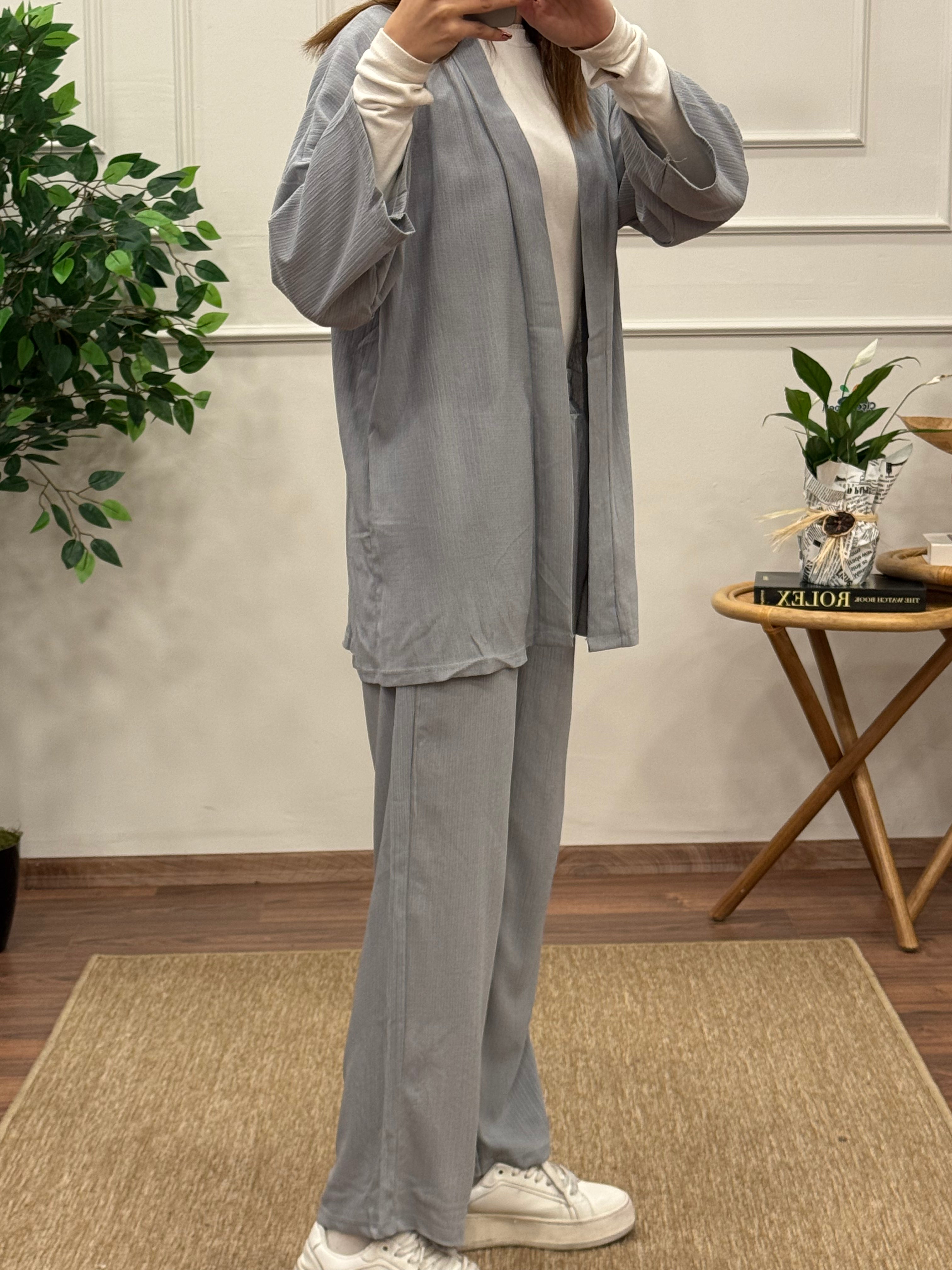 Bürümcük Kumaş Kimono Takım