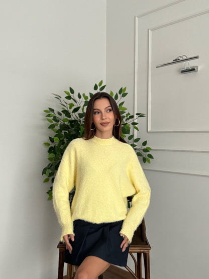 Sakallı Yarasa Kol Sarı Kazak