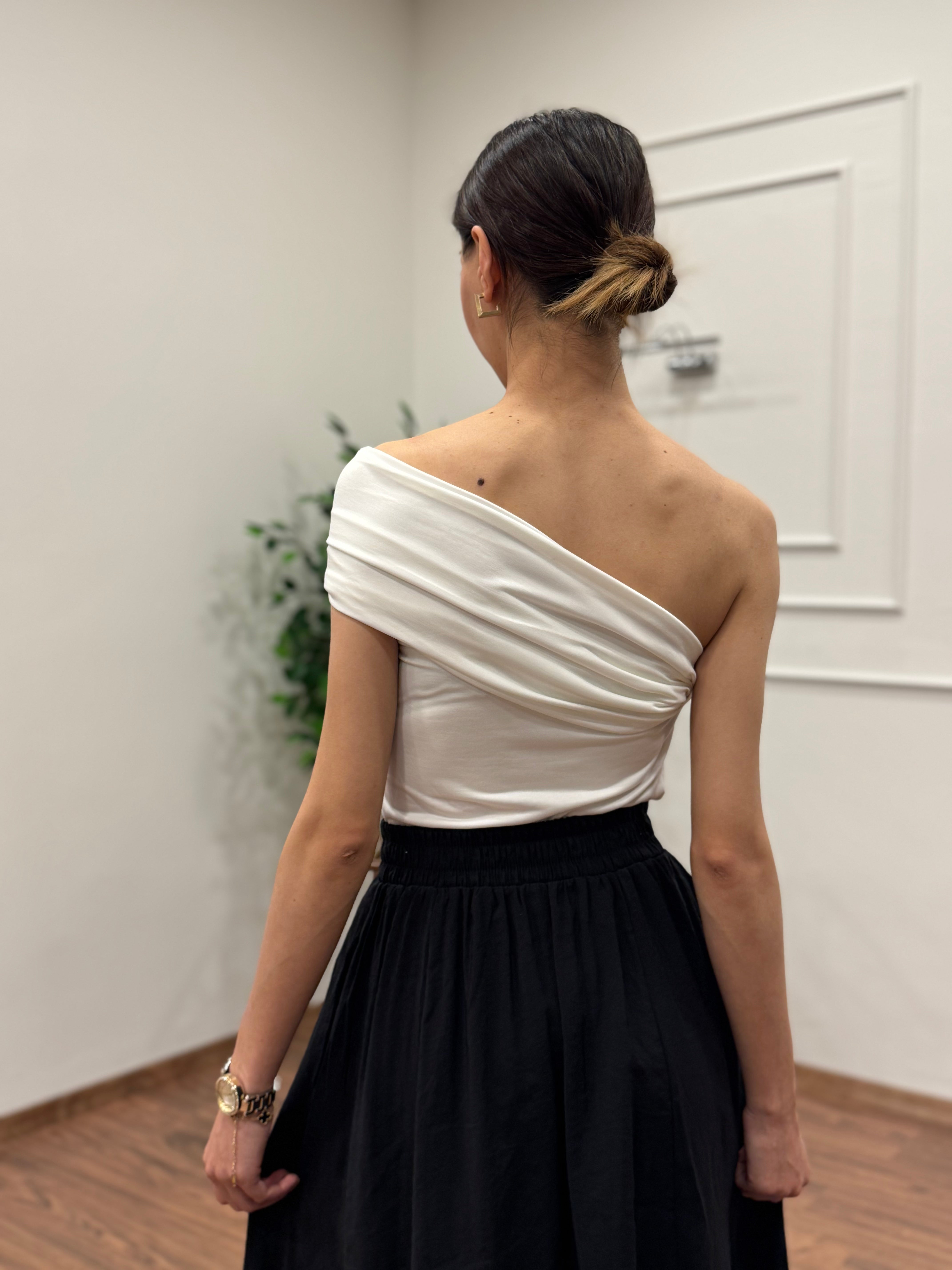 Aksesuar Detay Çift Kullanım Astarlı Beyza Bluz